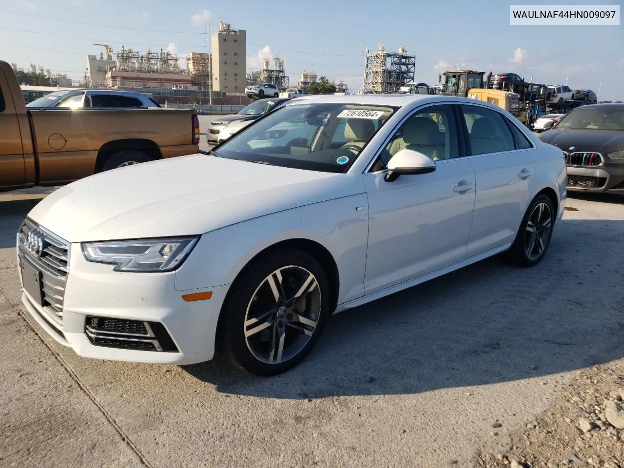 2017 Audi A4 Premium Plus VIN: WAULNAF44HN009097 Lot: 72610564