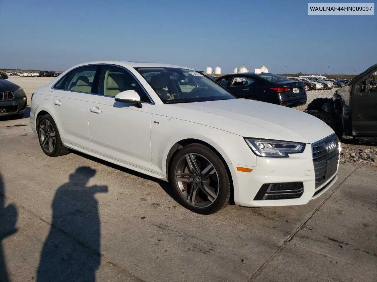 2017 Audi A4 Premium Plus VIN: WAULNAF44HN009097 Lot: 72610564