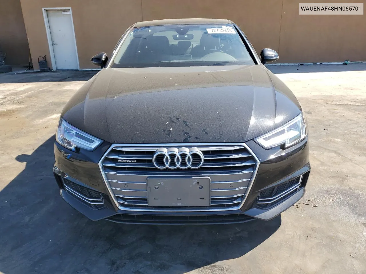 2017 Audi A4 Premium Plus VIN: WAUENAF48HN065701 Lot: 72750914