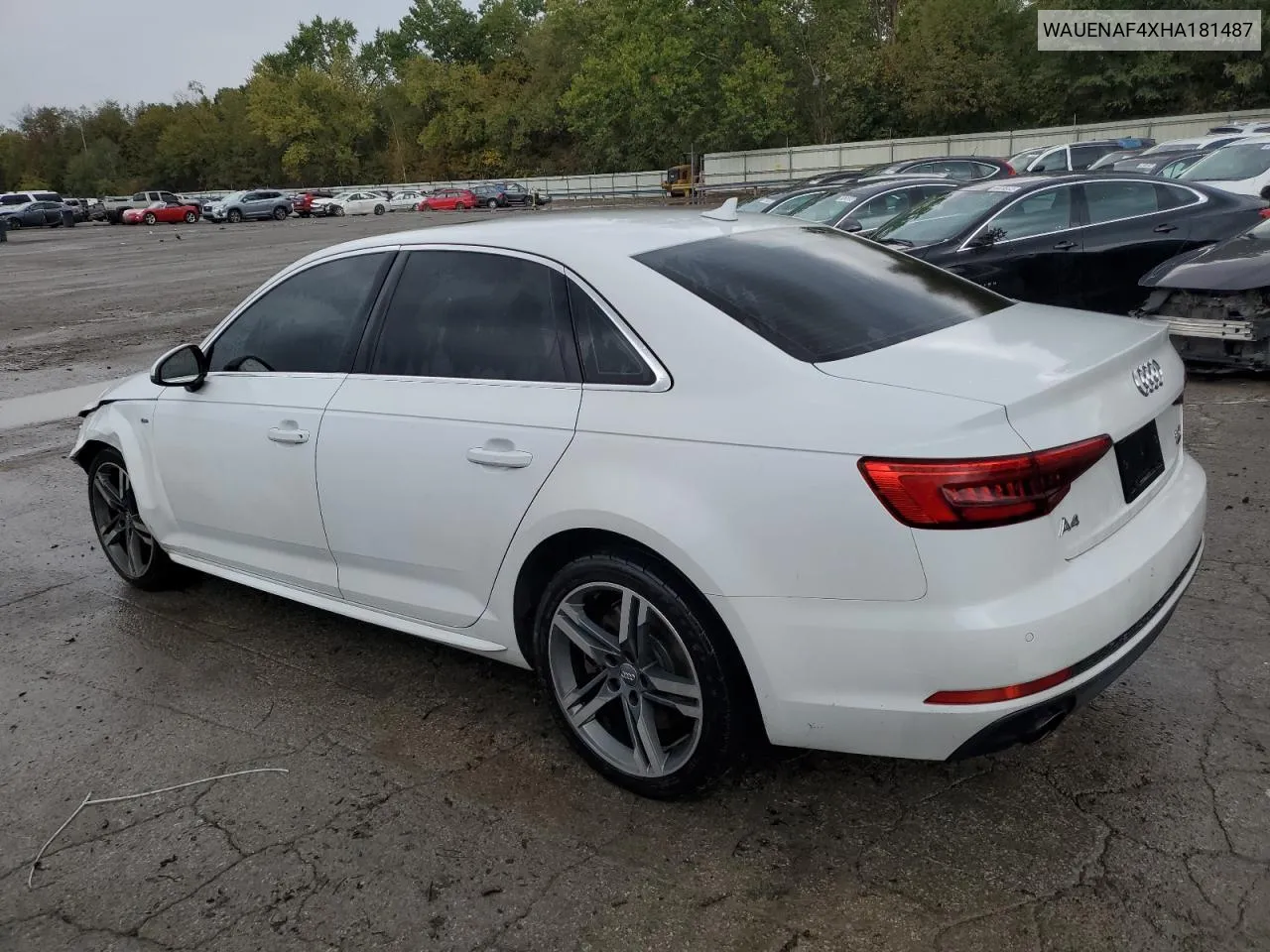 2017 Audi A4 Premium Plus VIN: WAUENAF4XHA181487 Lot: 72911434