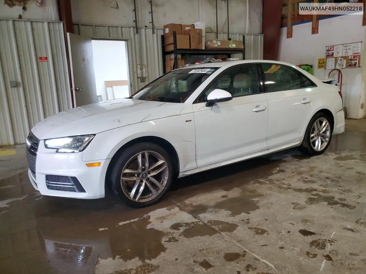 2017 Audi A4 Ultra Premium VIN: WAUKMAF49HN052218 Lot: 73202904