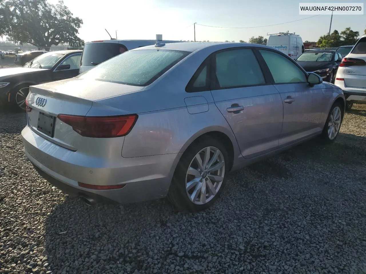 WAUGNAF42HN007270 2017 Audi A4 Premium