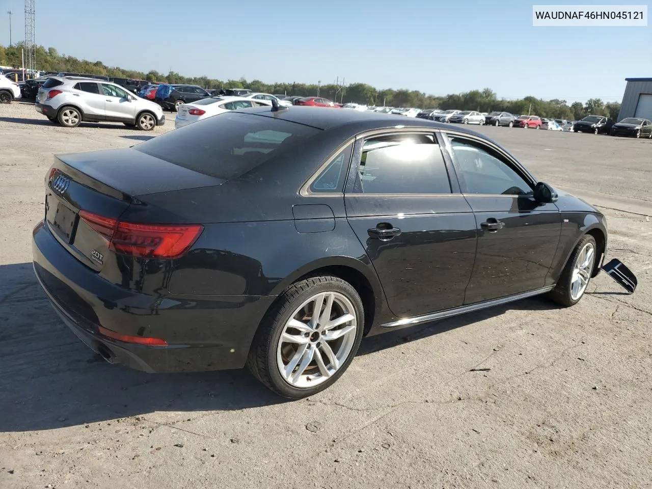 2017 Audi A4 Premium VIN: WAUDNAF46HN045121 Lot: 73828534