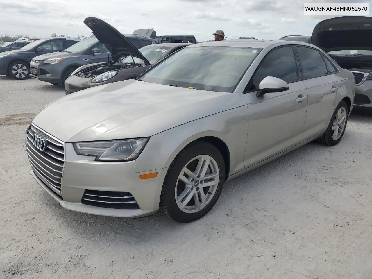 2017 Audi A4 Premium VIN: WAUGNAF48HN052570 Lot: 76383164