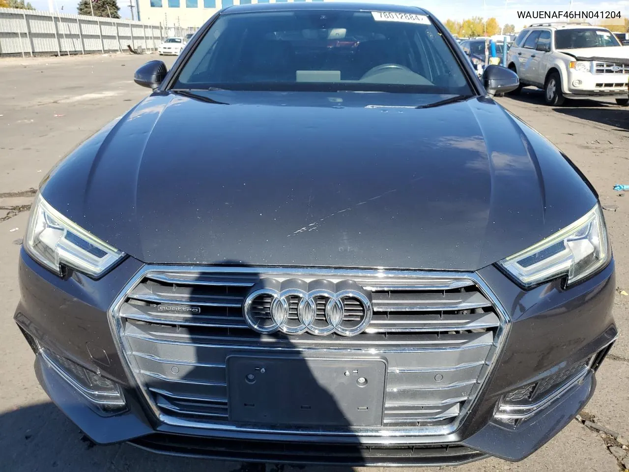 2017 Audi A4 Premium Plus VIN: WAUENAF46HN041204 Lot: 78012884