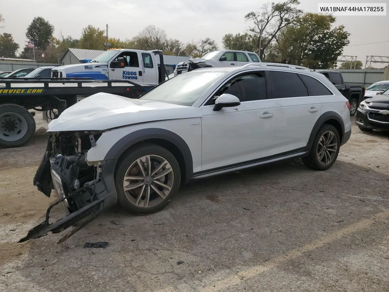 2017 Audi A4 Allroad Premium Plus VIN: WA18NAF44HA178255 Lot: 78263194