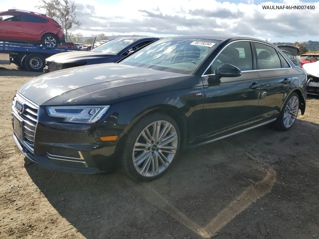 2017 Audi A4 Premium Plus VIN: WAULNAF46HN007450 Lot: 78278234