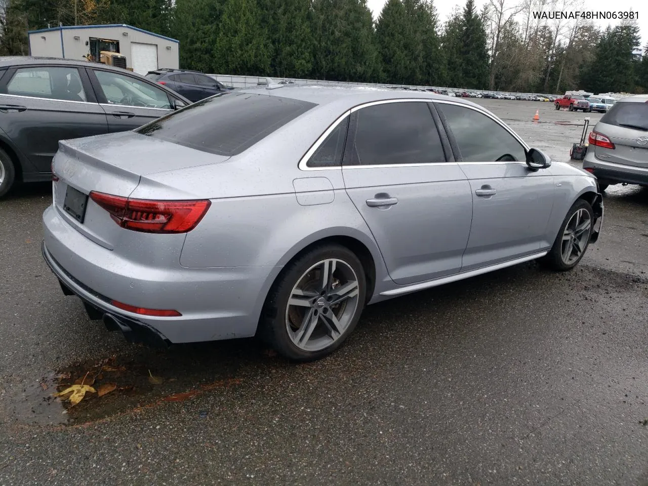 2017 Audi A4 Premium Plus VIN: WAUENAF48HN063981 Lot: 78494144