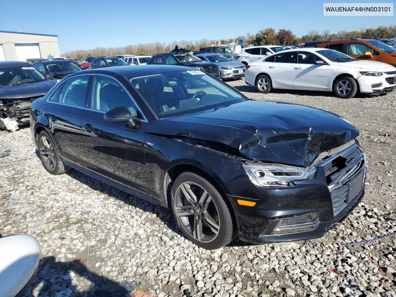 2017 Audi A4 Premium Plus VIN: WAUENAF44HN003101 Lot: 78665244