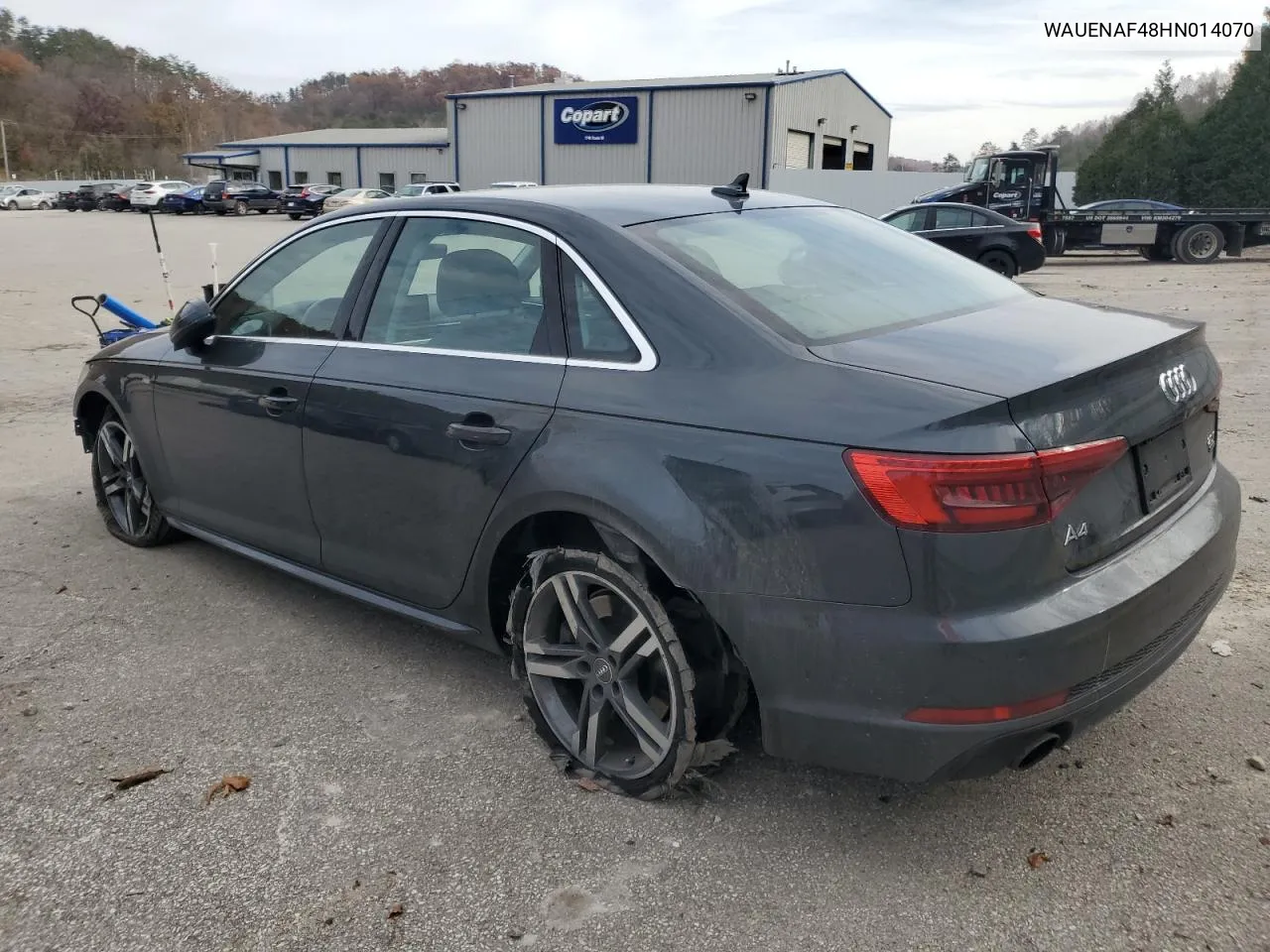 2017 Audi A4 Premium Plus VIN: WAUENAF48HN014070 Lot: 78691494