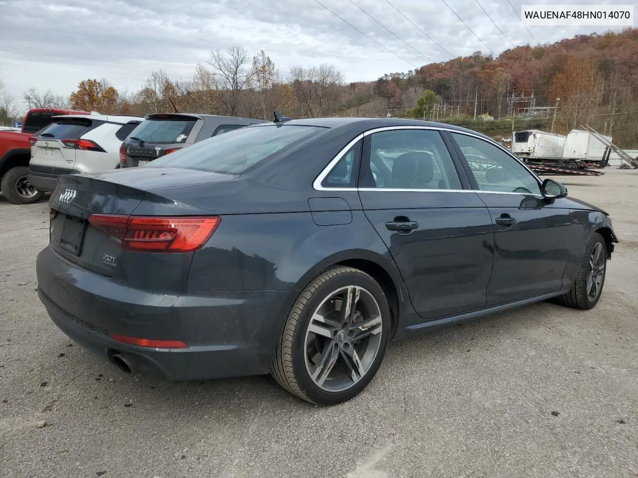 2017 Audi A4 Premium Plus VIN: WAUENAF48HN014070 Lot: 78691494