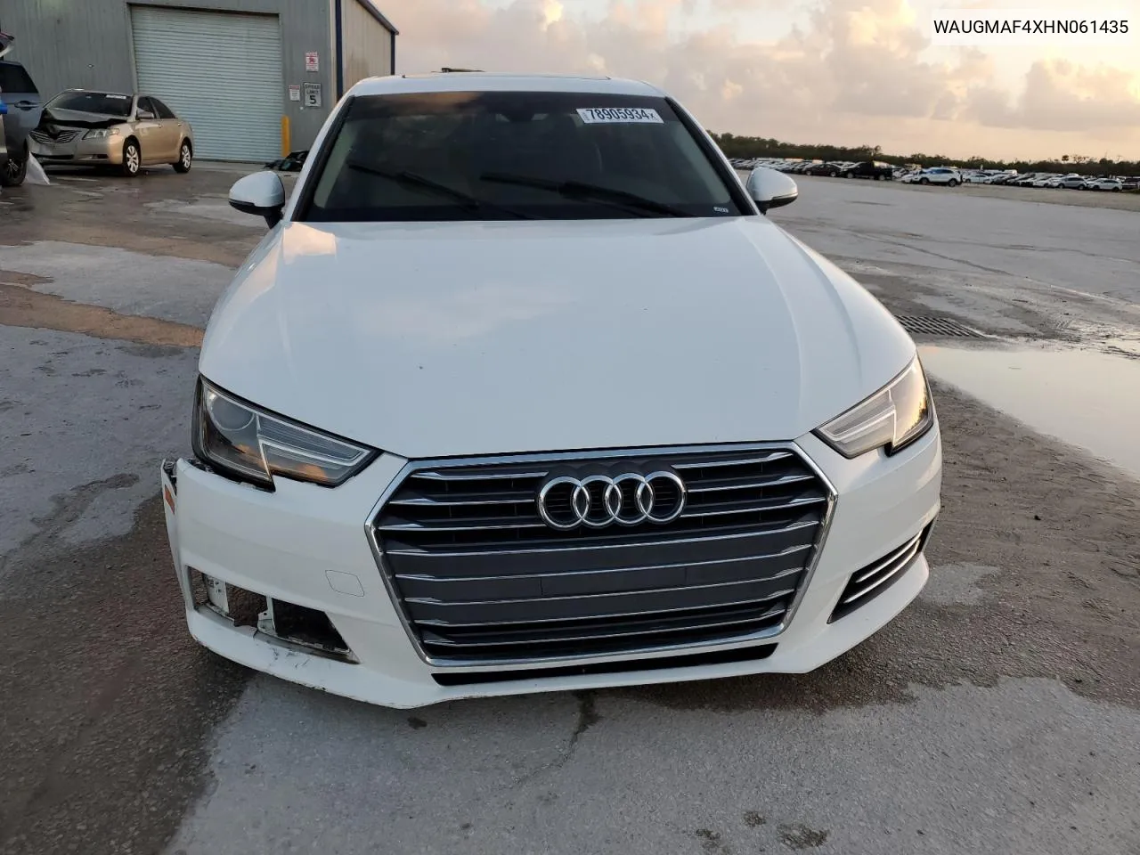 2017 Audi A4 Ultra Premium VIN: WAUGMAF4XHN061435 Lot: 78905934