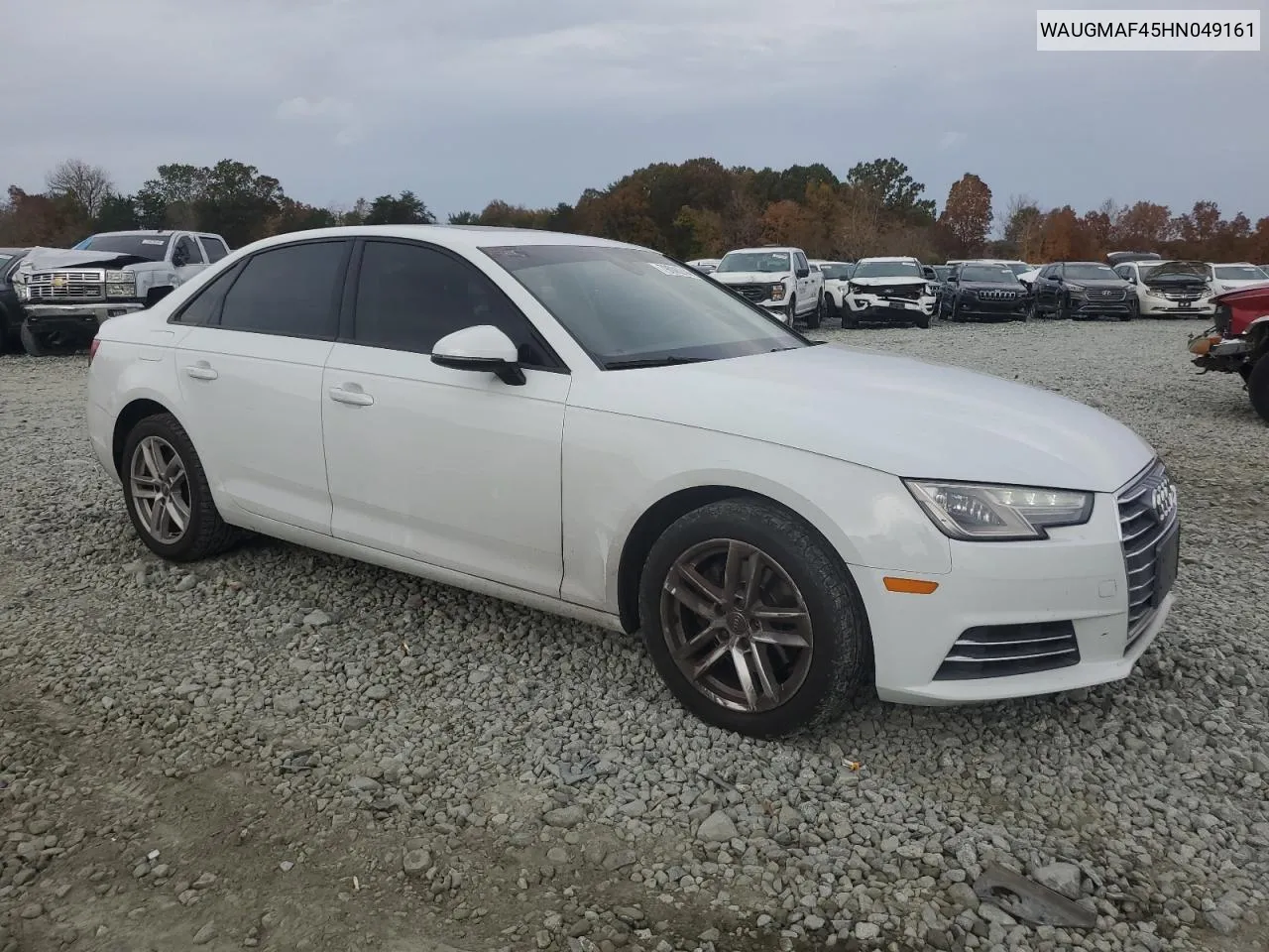 2017 Audi A4 Ultra Premium VIN: WAUGMAF45HN049161 Lot: 79086244