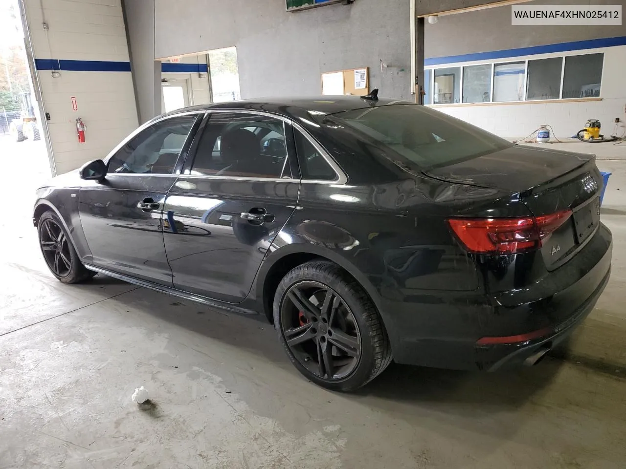 2017 Audi A4 Premium Plus VIN: WAUENAF4XHN025412 Lot: 79256744