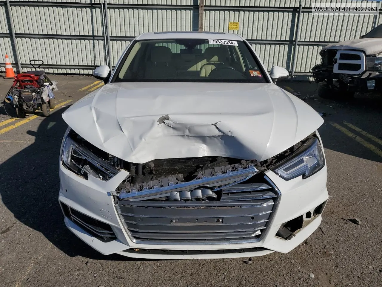 2017 Audi A4 Premium Plus VIN: WAUENAF42HN027963 Lot: 79833534