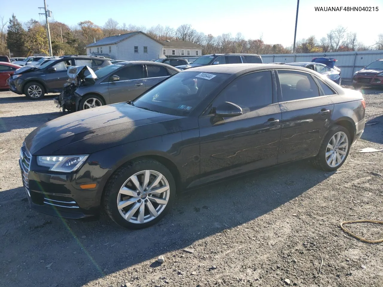 2017 Audi A4 Premium VIN: WAUANAF48HN040215 Lot: 79955444