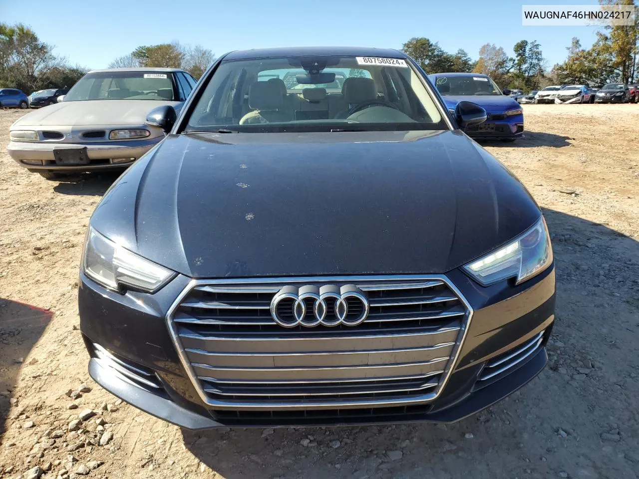 2017 Audi A4 Premium VIN: WAUGNAF46HN024217 Lot: 80758024