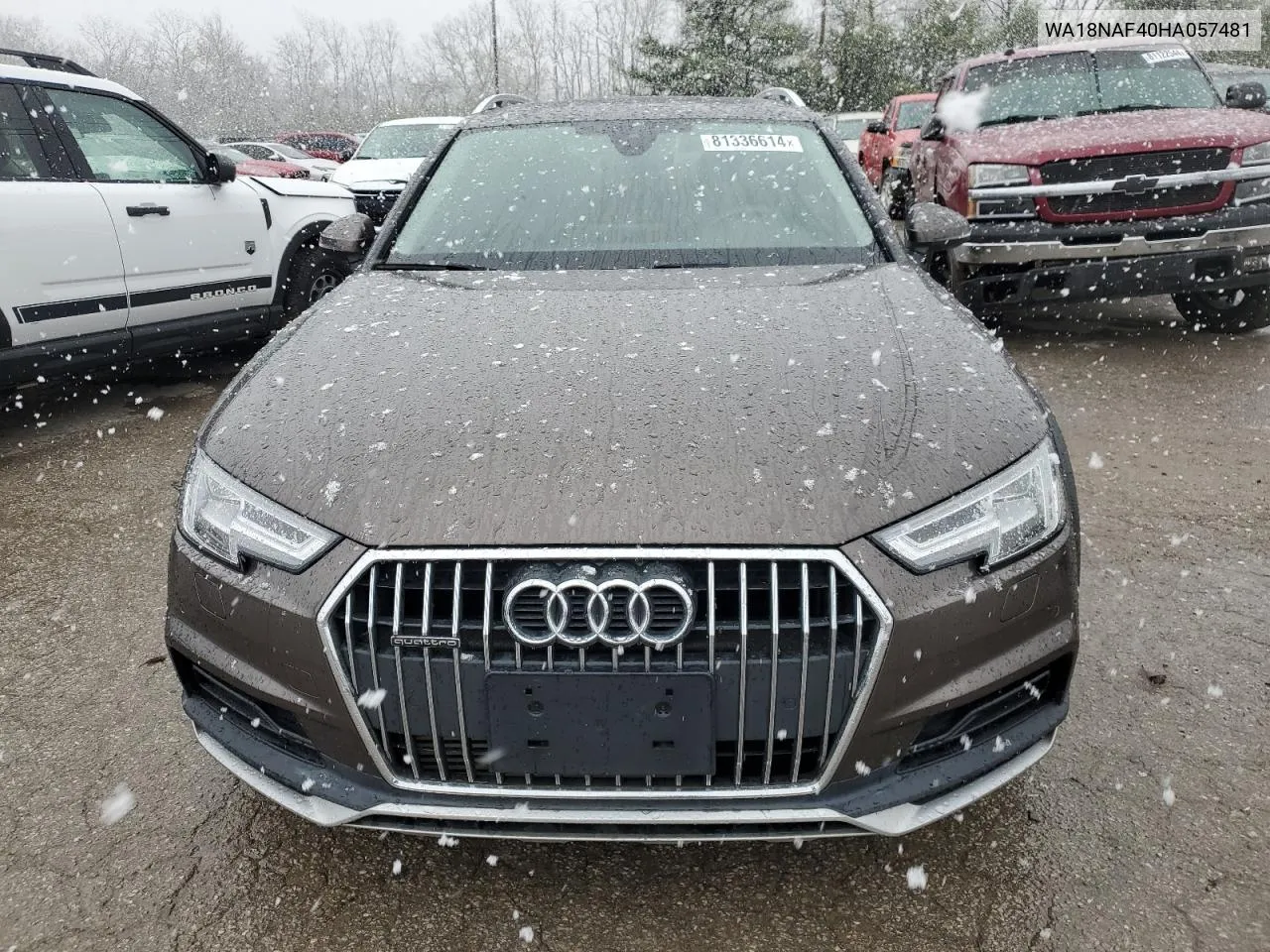 2017 Audi A4 Allroad Premium Plus VIN: WA18NAF40HA057481 Lot: 81336614