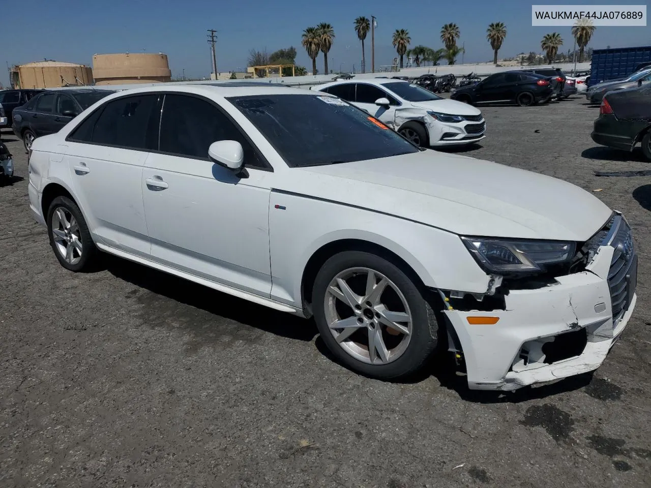 2018 Audi A4 Premium VIN: WAUKMAF44JA076889 Lot: 52779194