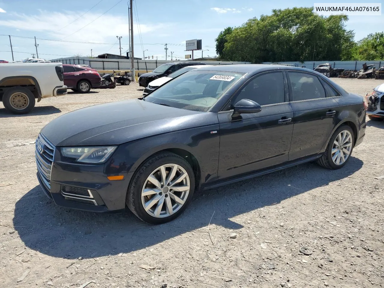 WAUKMAF46JA076165 2018 Audi A4 Premium