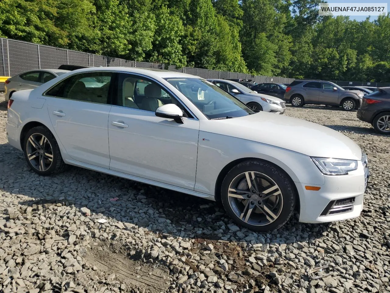 2018 Audi A4 Premium Plus VIN: WAUENAF47JA085127 Lot: 56920194