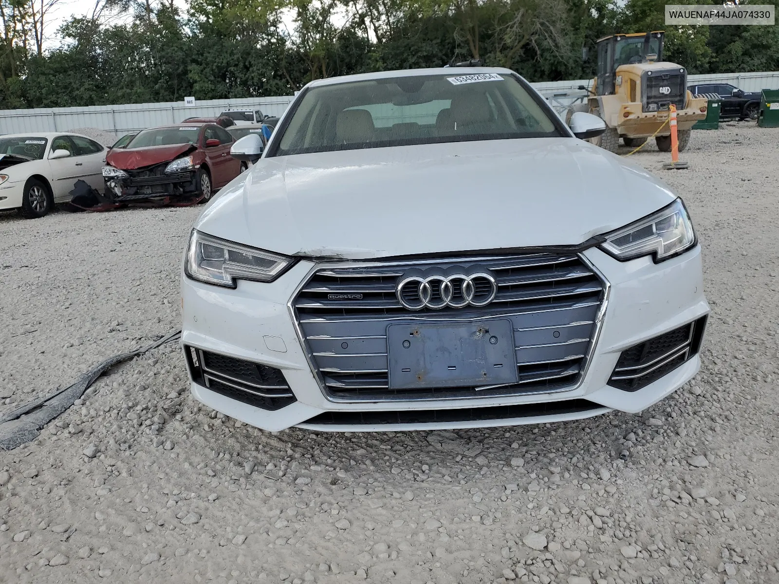 2018 Audi A4 Premium Plus VIN: WAUENAF44JA074330 Lot: 63482064