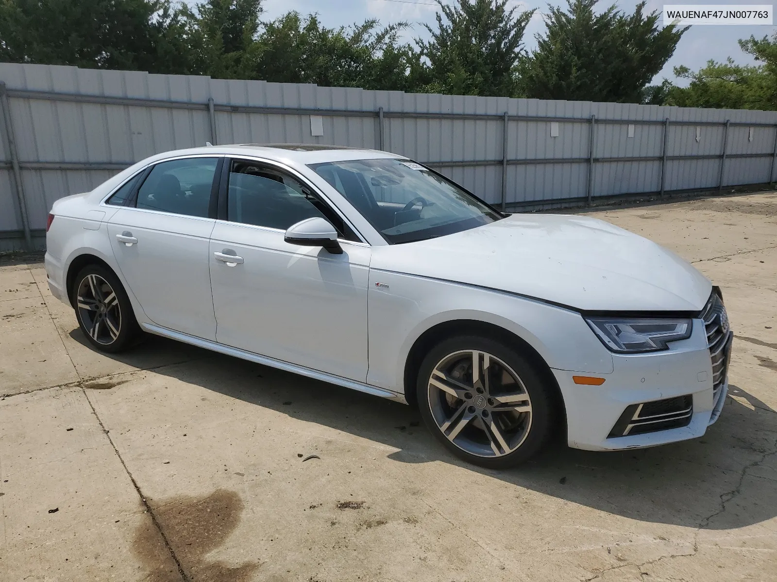 WAUENAF47JN007763 2018 Audi A4 Premium Plus