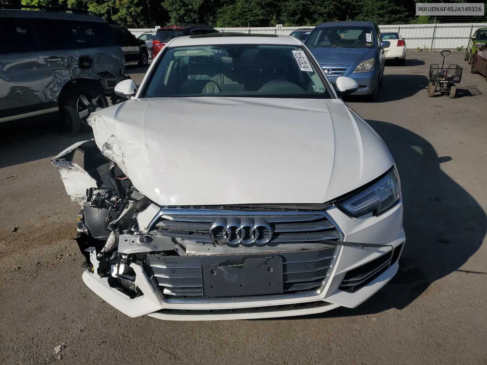 WAUENAF45JA149326 2018 Audi A4 Premium Plus