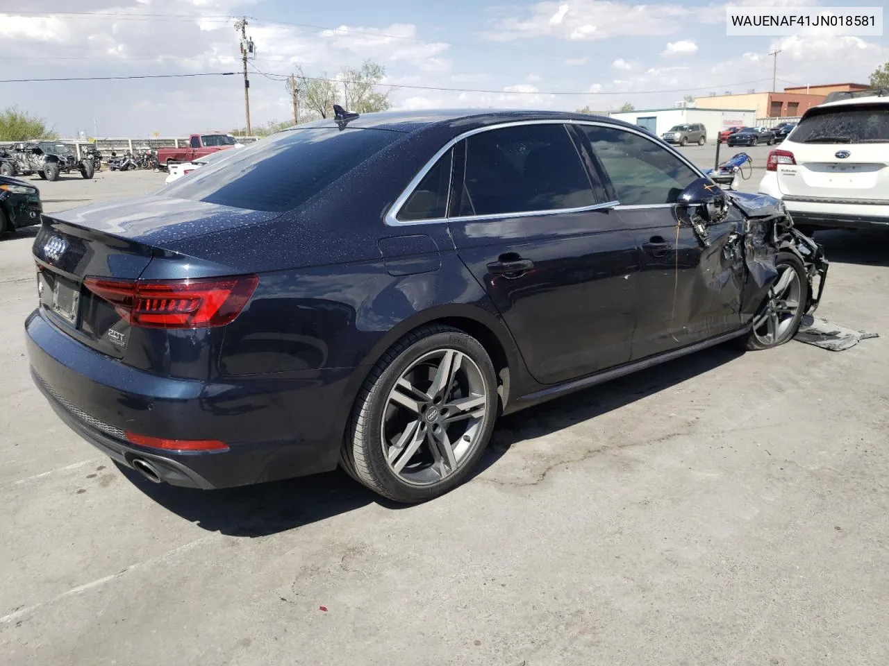 2018 Audi A4 Premium Plus VIN: WAUENAF41JN018581 Lot: 68738714