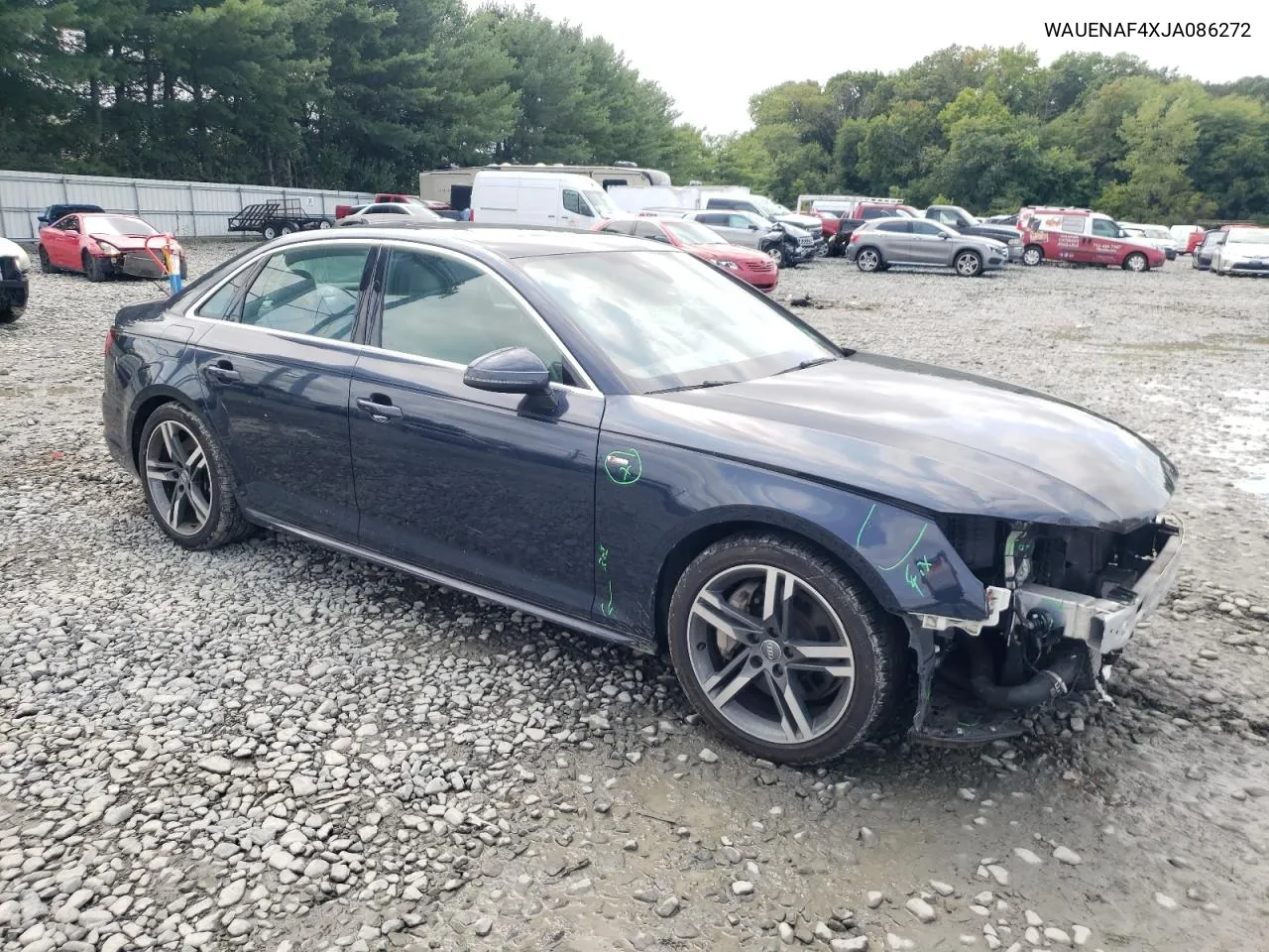 2018 Audi A4 Premium Plus VIN: WAUENAF4XJA086272 Lot: 69512494