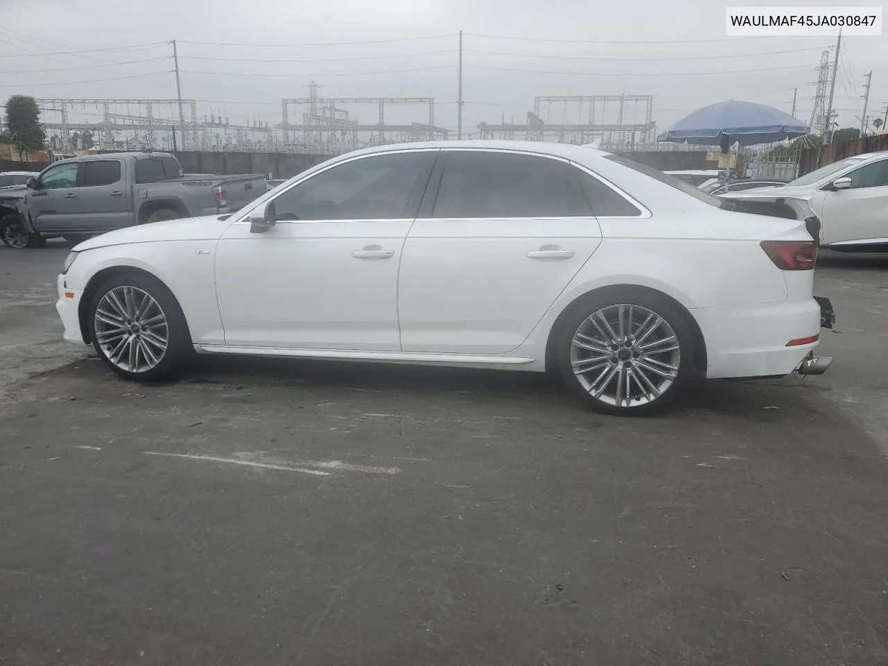 2018 Audi A4 Premium Plus VIN: WAULMAF45JA030847 Lot: 69593244