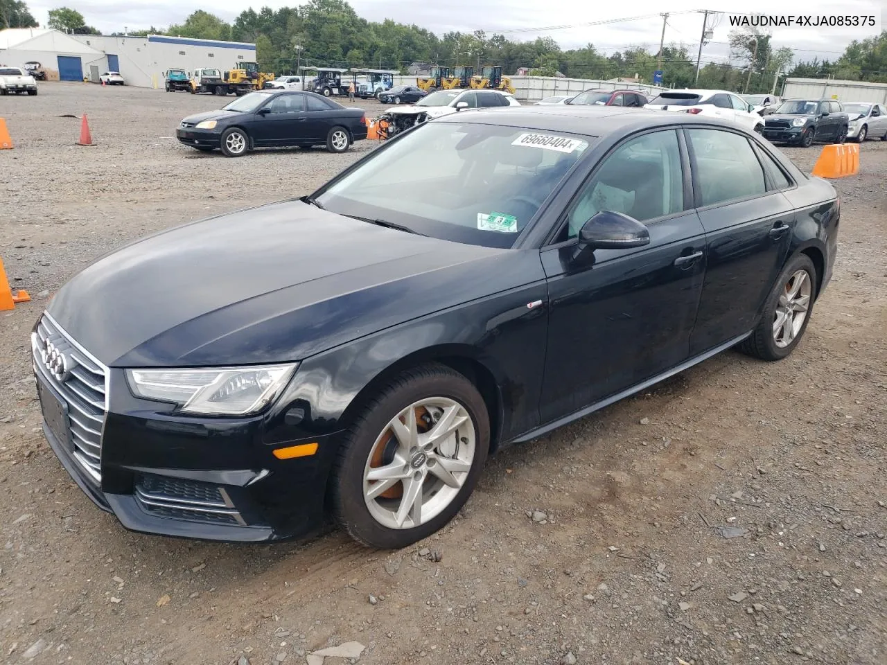 WAUDNAF4XJA085375 2018 Audi A4 Premium