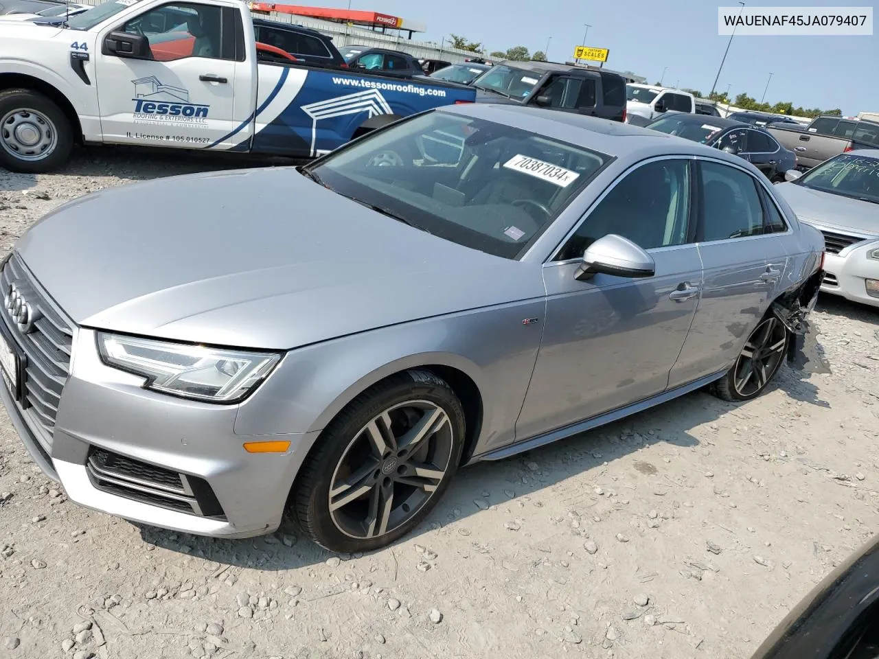 2018 Audi A4 Premium Plus VIN: WAUENAF45JA079407 Lot: 70387034