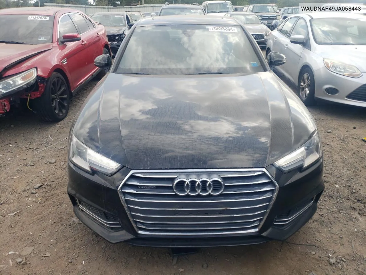 2018 Audi A4 Premium VIN: WAUDNAF49JA058443 Lot: 70598384