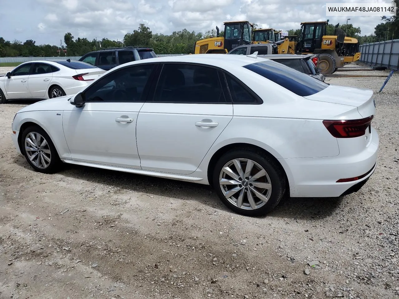 2018 Audi A4 Premium VIN: WAUKMAF48JA081142 Lot: 70607704