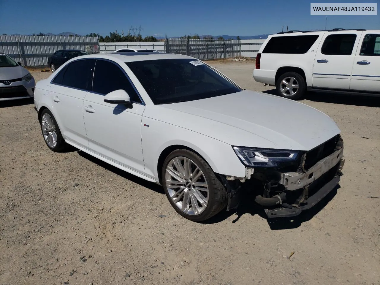 2018 Audi A4 Premium Plus VIN: WAUENAF48JA119432 Lot: 70895184