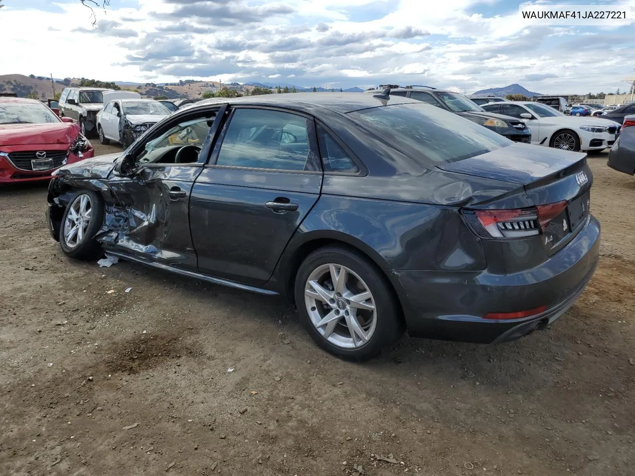 2018 Audi A4 Premium VIN: WAUKMAF41JA227221 Lot: 72068654