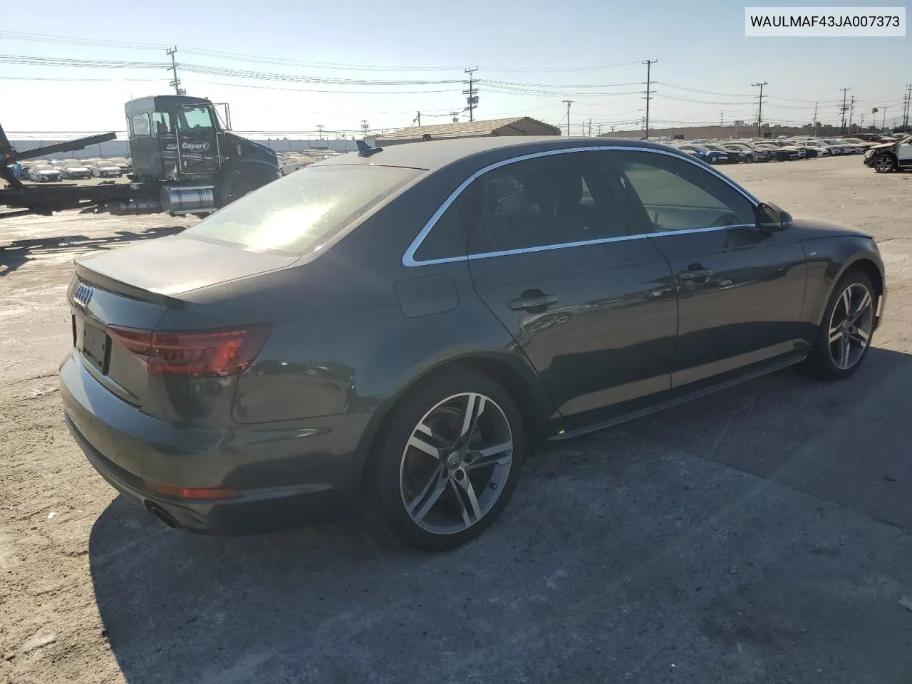 2018 Audi A4 Premium Plus VIN: WAULMAF43JA007373 Lot: 72413144