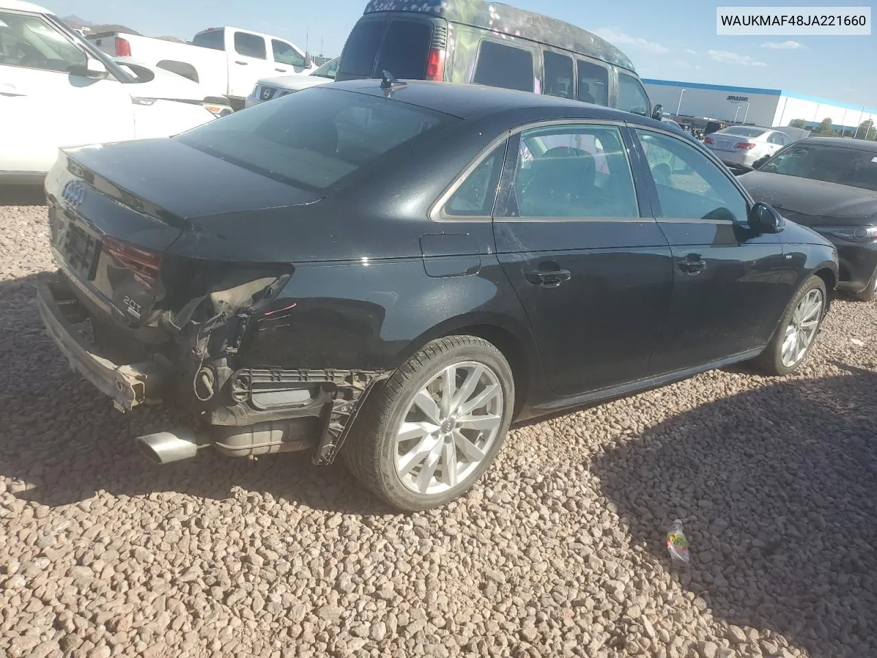 WAUKMAF48JA221660 2018 Audi A4 Premium