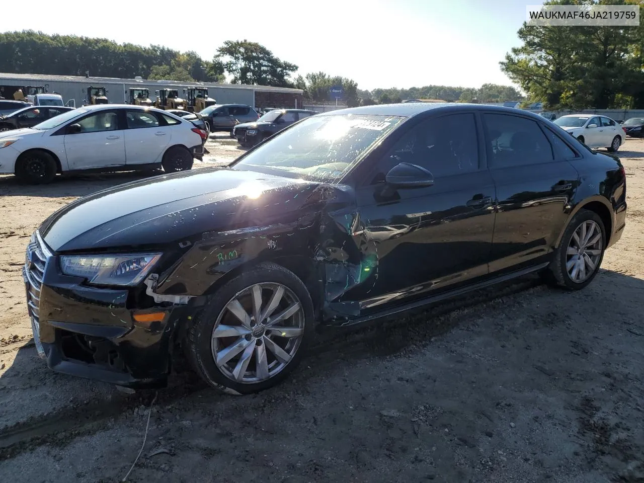 WAUKMAF46JA219759 2018 Audi A4 Premium