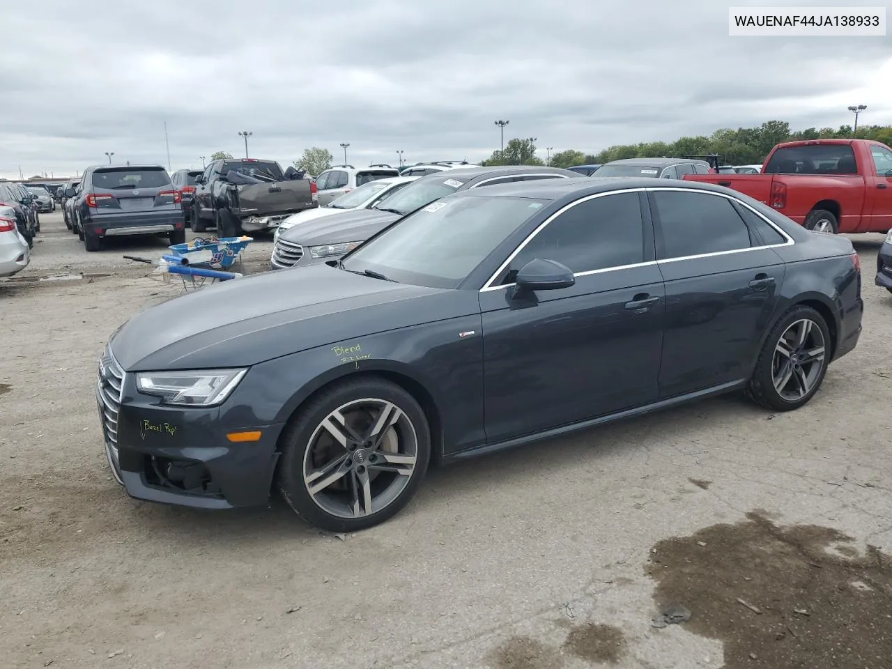 2018 Audi A4 Premium Plus VIN: WAUENAF44JA138933 Lot: 73105784