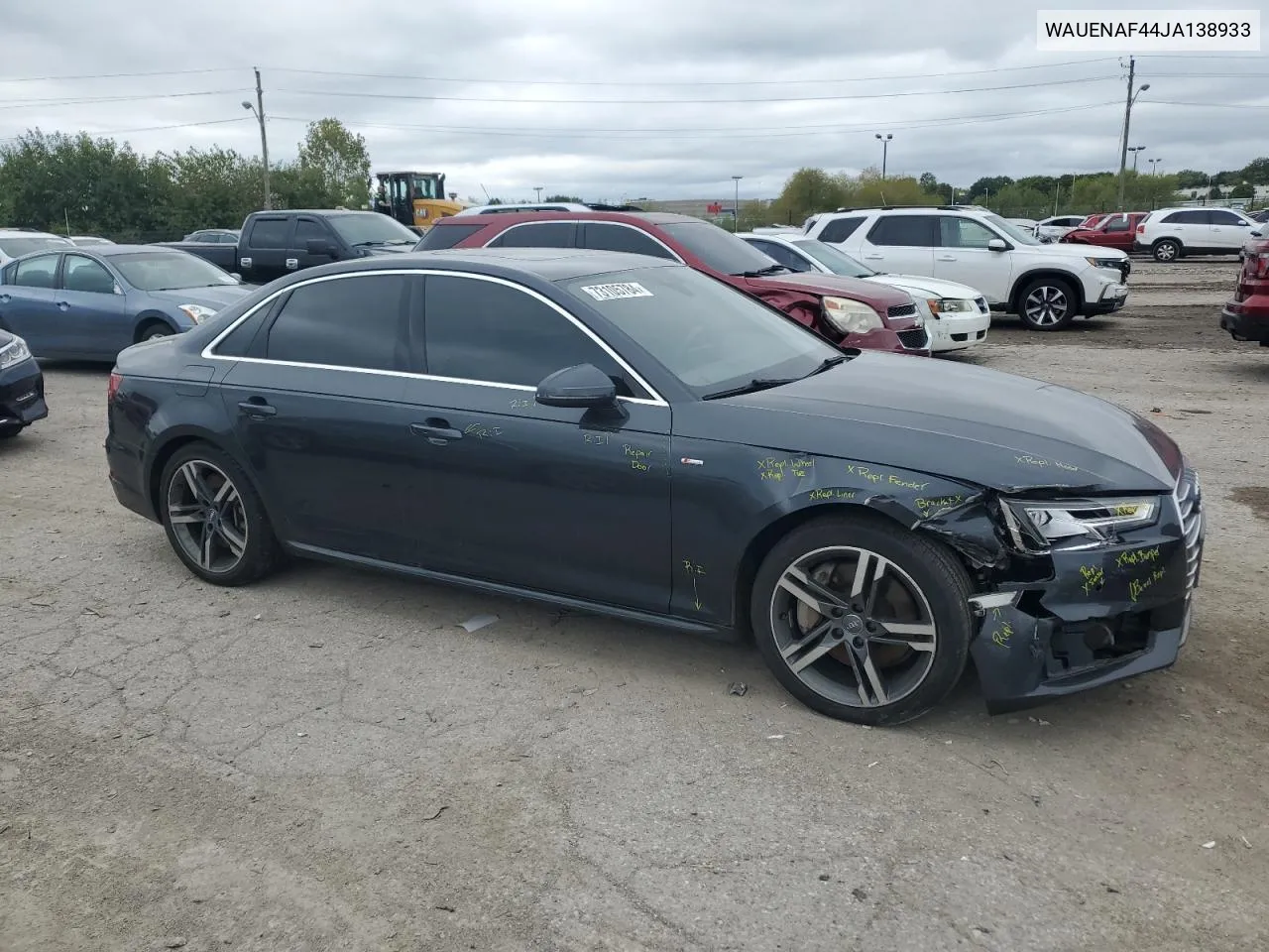 WAUENAF44JA138933 2018 Audi A4 Premium Plus