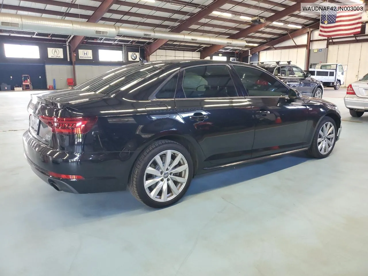 2018 Audi A4 Premium VIN: WAUDNAF42JN003003 Lot: 73284874