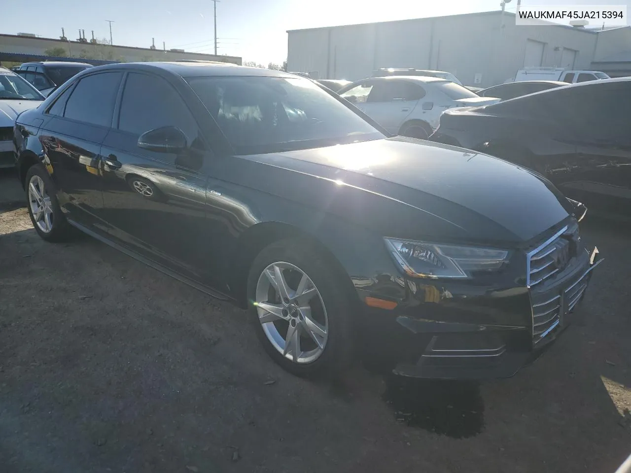 2018 Audi A4 Premium VIN: WAUKMAF45JA215394 Lot: 73715054