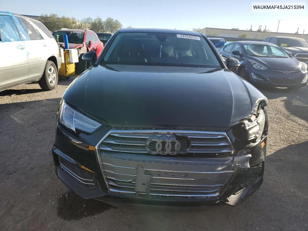 2018 Audi A4 Premium VIN: WAUKMAF45JA215394 Lot: 73715054