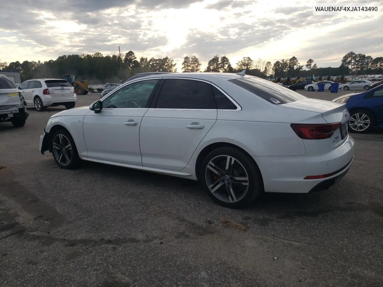 2018 Audi A4 Premium Plus VIN: WAUENAF4XJA143490 Lot: 75598574