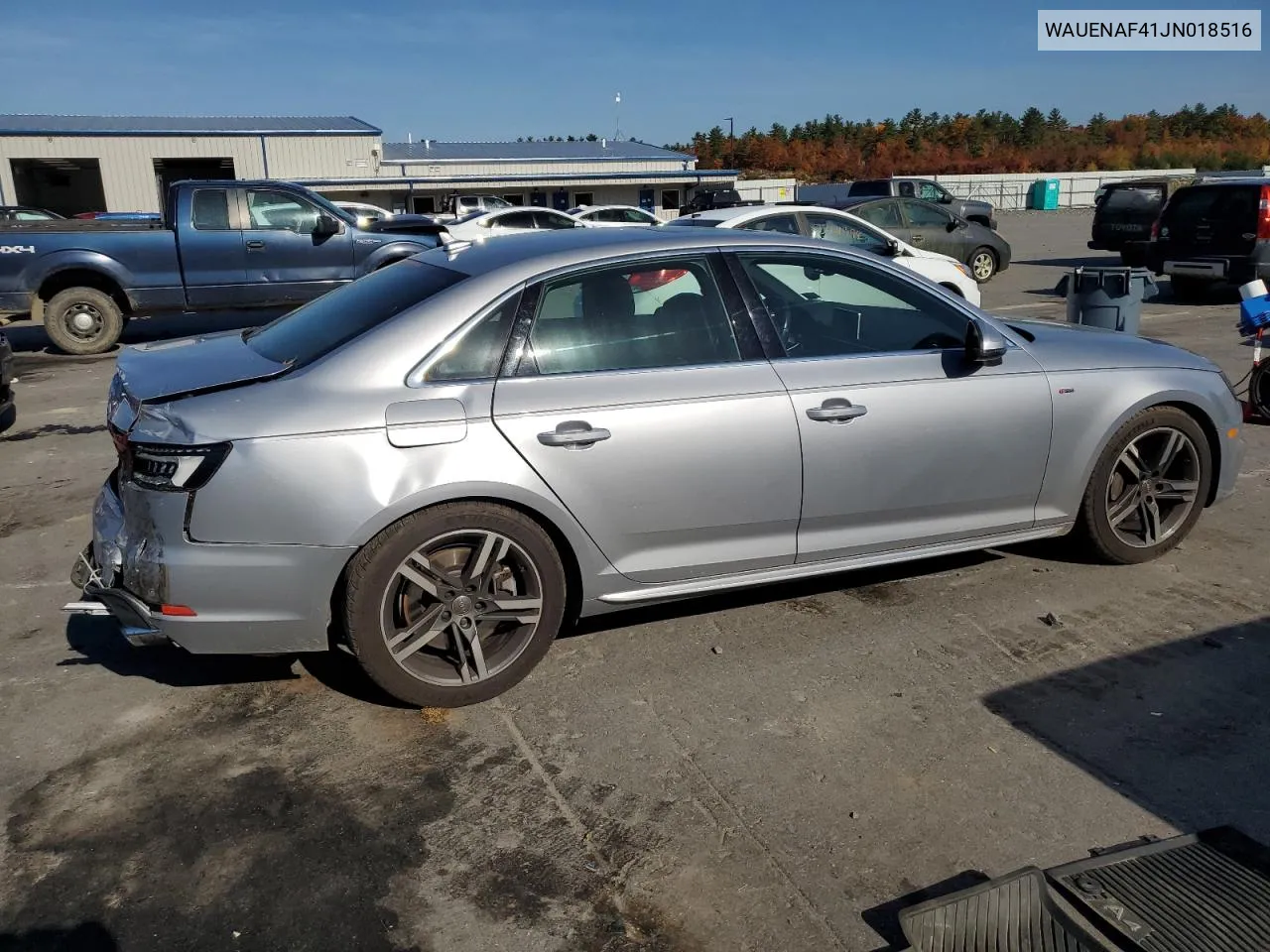 2018 Audi A4 Premium Plus VIN: WAUENAF41JN018516 Lot: 76755874