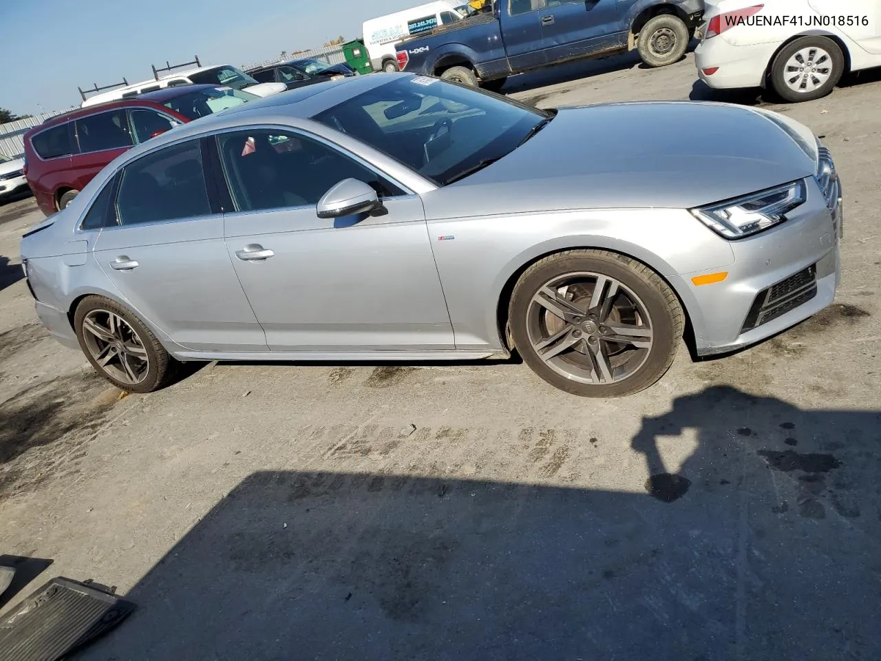 2018 Audi A4 Premium Plus VIN: WAUENAF41JN018516 Lot: 76755874