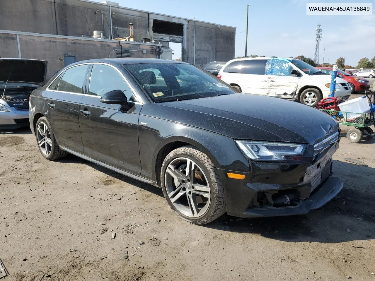 2018 Audi A4 Premium Plus VIN: WAUENAF45JA136849 Lot: 77654414