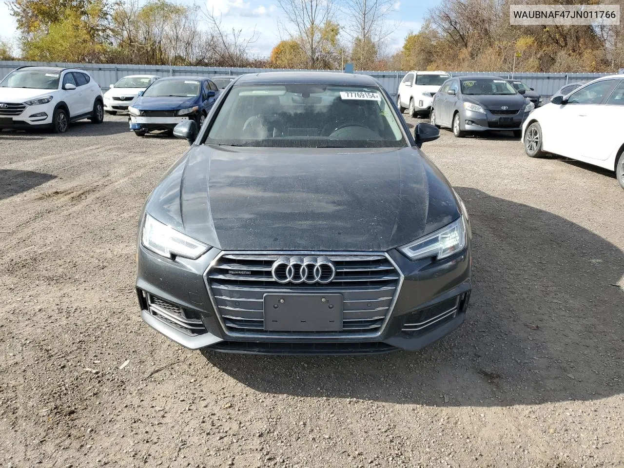 2018 Audi A4 Progressiv VIN: WAUBNAF47JN011766 Lot: 77769154